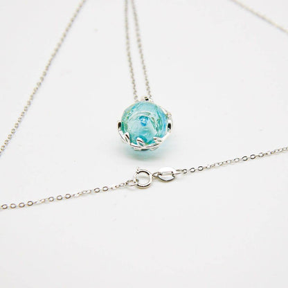 Aroma Necklace White Gold + Purify Oil Blend - One Oasis