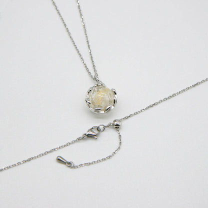 Aroma Necklace White Gold + Purify Oil Blend - One Oasis