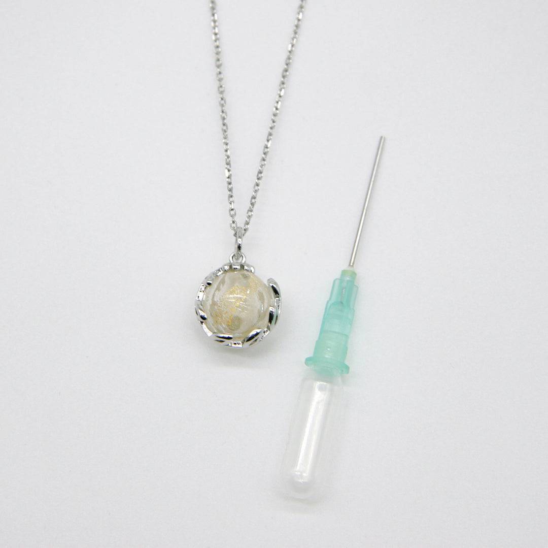 Aroma Necklace White Gold + Purify Oil Blend - One Oasis