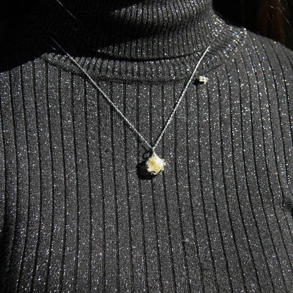 Aroma Necklace White Gold + Purify Oil Blend - One Oasis