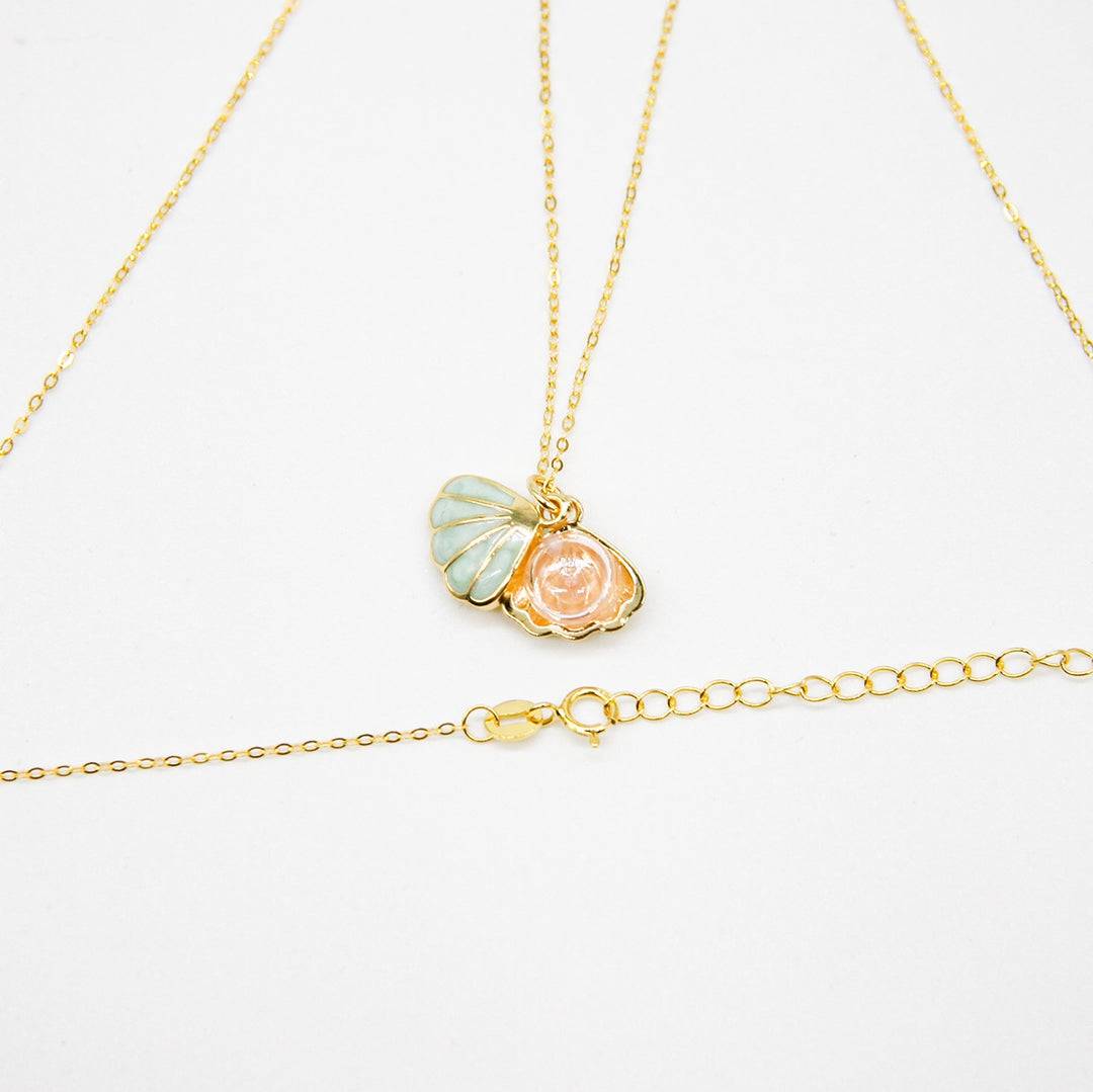 Aroma Necklace 925 Silver, Gold coated + Purify Oil Blend - One Oasis