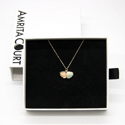 Aroma Necklace 925 Silver, Gold coated + Purify Oil Blend - One Oasis