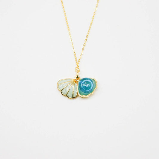 Aroma Necklace 925 Silver, Gold coated + Purify Oil Blend - One Oasis