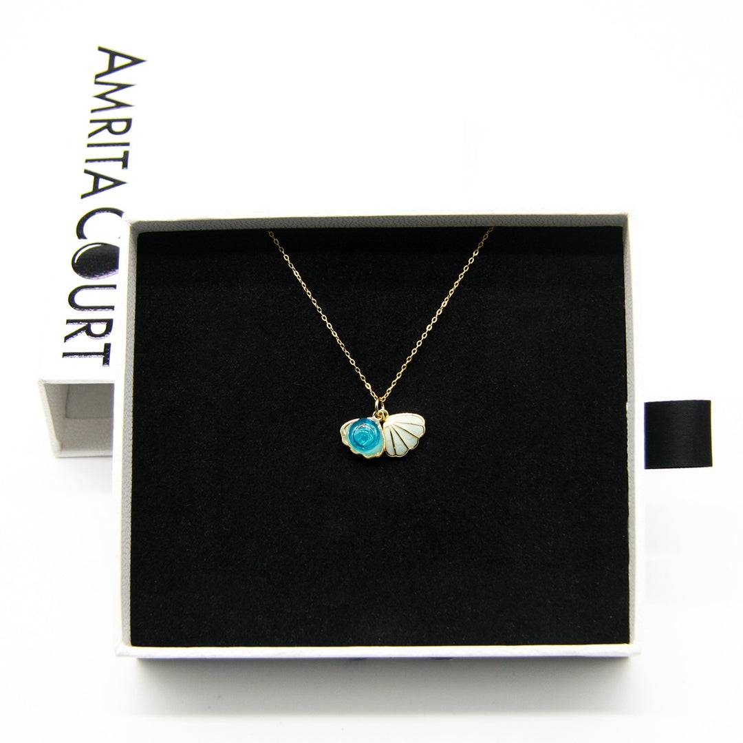 Aroma Necklace 925 Silver, Gold coated + Purify Oil Blend - One Oasis