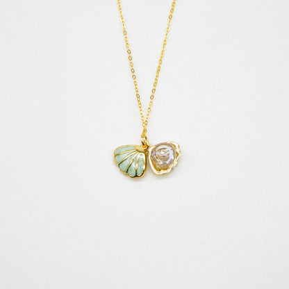 Aroma Necklace 925 Silver, Gold coated + Purify Oil Blend - One Oasis