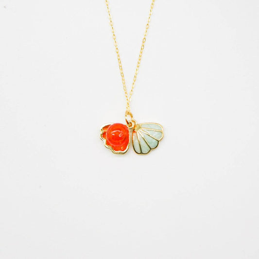 Aroma Necklace 925 Silver, Gold coated + Purify Oil Blend - One Oasis