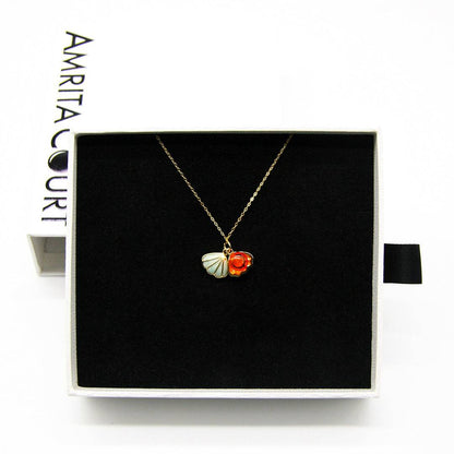 Aroma Necklace 925 Silver, Gold coated + Purify Oil Blend - One Oasis
