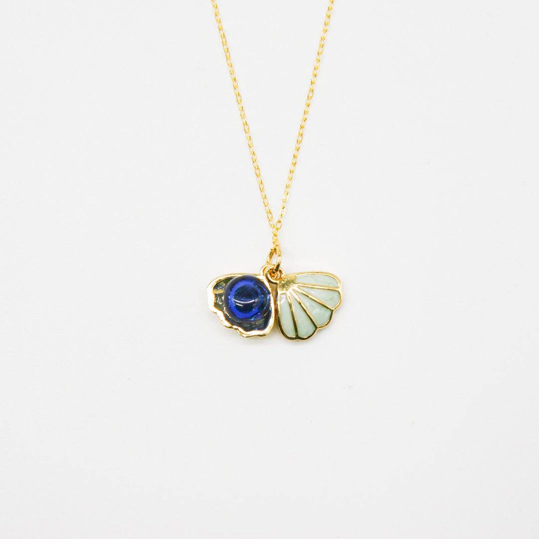 Aroma Necklace 925 Silver, Gold coated + Purify Oil Blend - One Oasis
