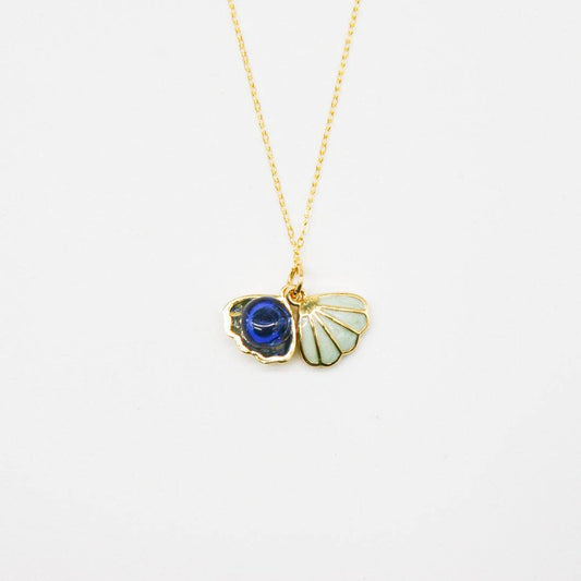Aroma Necklace 925 Silver, Gold coated + Purify Oil Blend - One Oasis