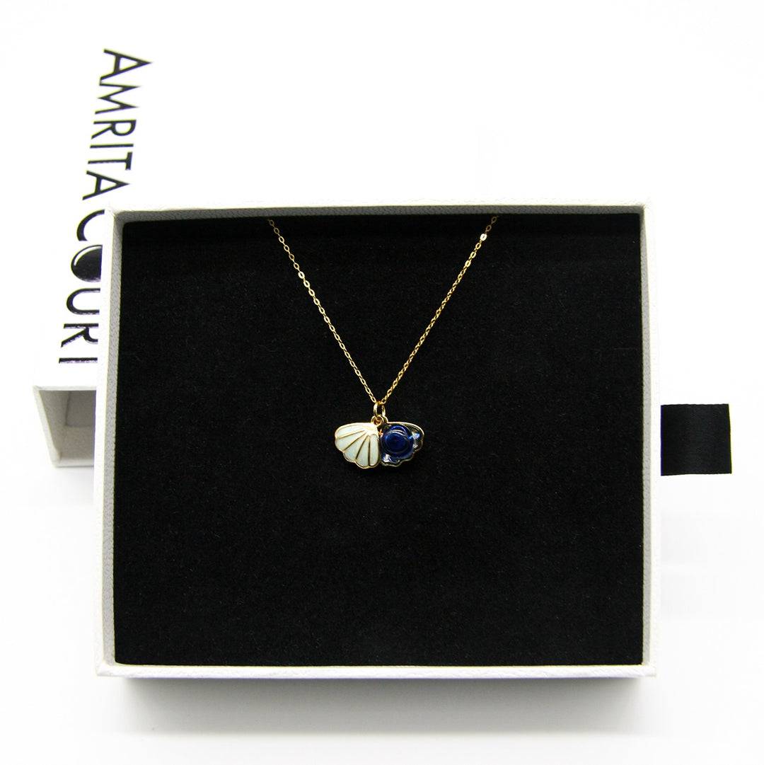 Aroma Necklace 925 Silver, Gold coated + Purify Oil Blend - One Oasis