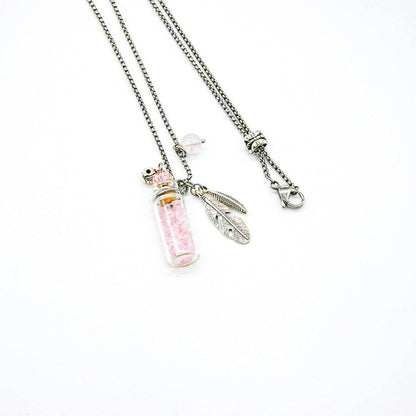 Crystal Bottle (Rose Quartz) + Purify Oil Blend - One Oasis