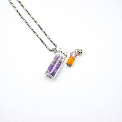 Crystal Bottle (Amethyst) + Purify Oil Blend - One Oasis