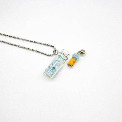 Crystal Bottle (Aquamarine) + Purify Oil Blend - One Oasis