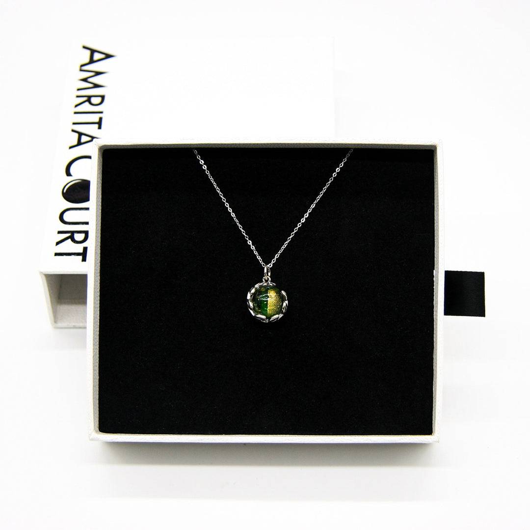 Aroma Necklace White Gold + Purify Oil Blend - One Oasis