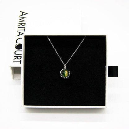 Aroma Necklace White Gold + Purify Oil Blend - One Oasis