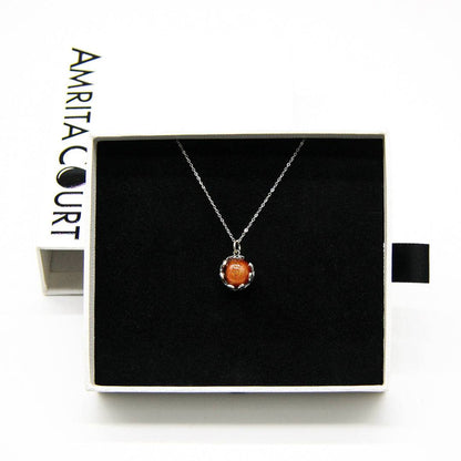 Aroma Necklace White Gold + Purify Oil Blend - One Oasis