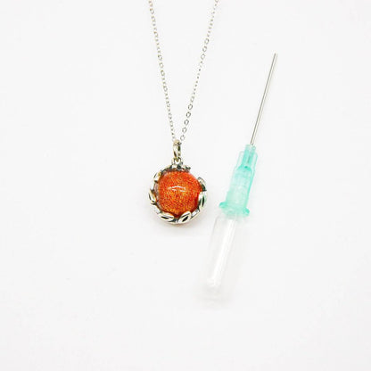 Aroma Necklace White Gold + Purify Oil Blend - One Oasis