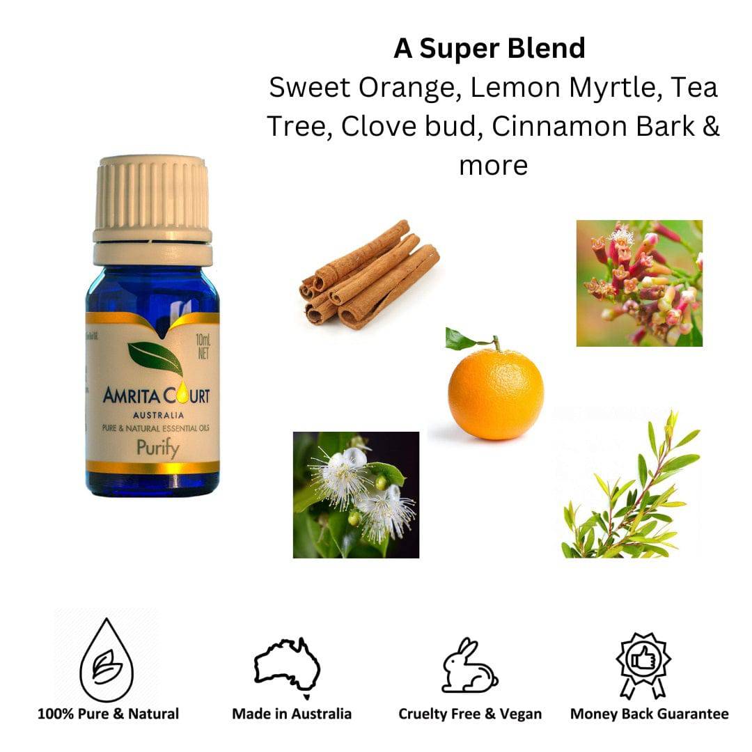 Butterfly White Gold Aroma Necklace + Purify Oil Blend - One Oasis