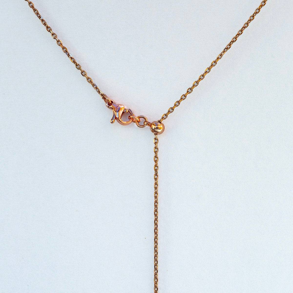 Butterfly Rose Gold Aroma Necklace + Purify Oil Blend - One Oasis