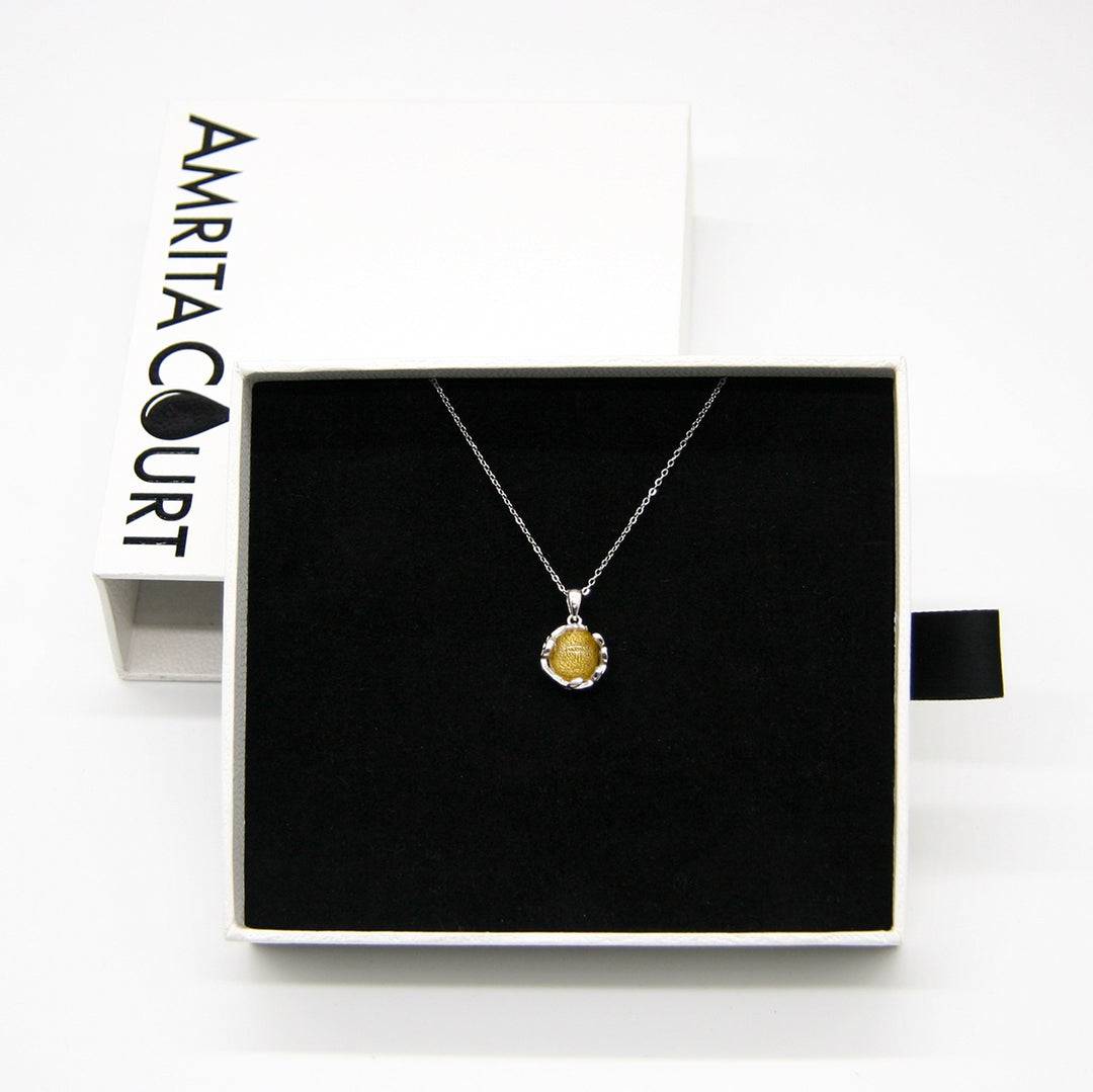 Aroma Necklace White Gold + Purify Oil Blend - One Oasis