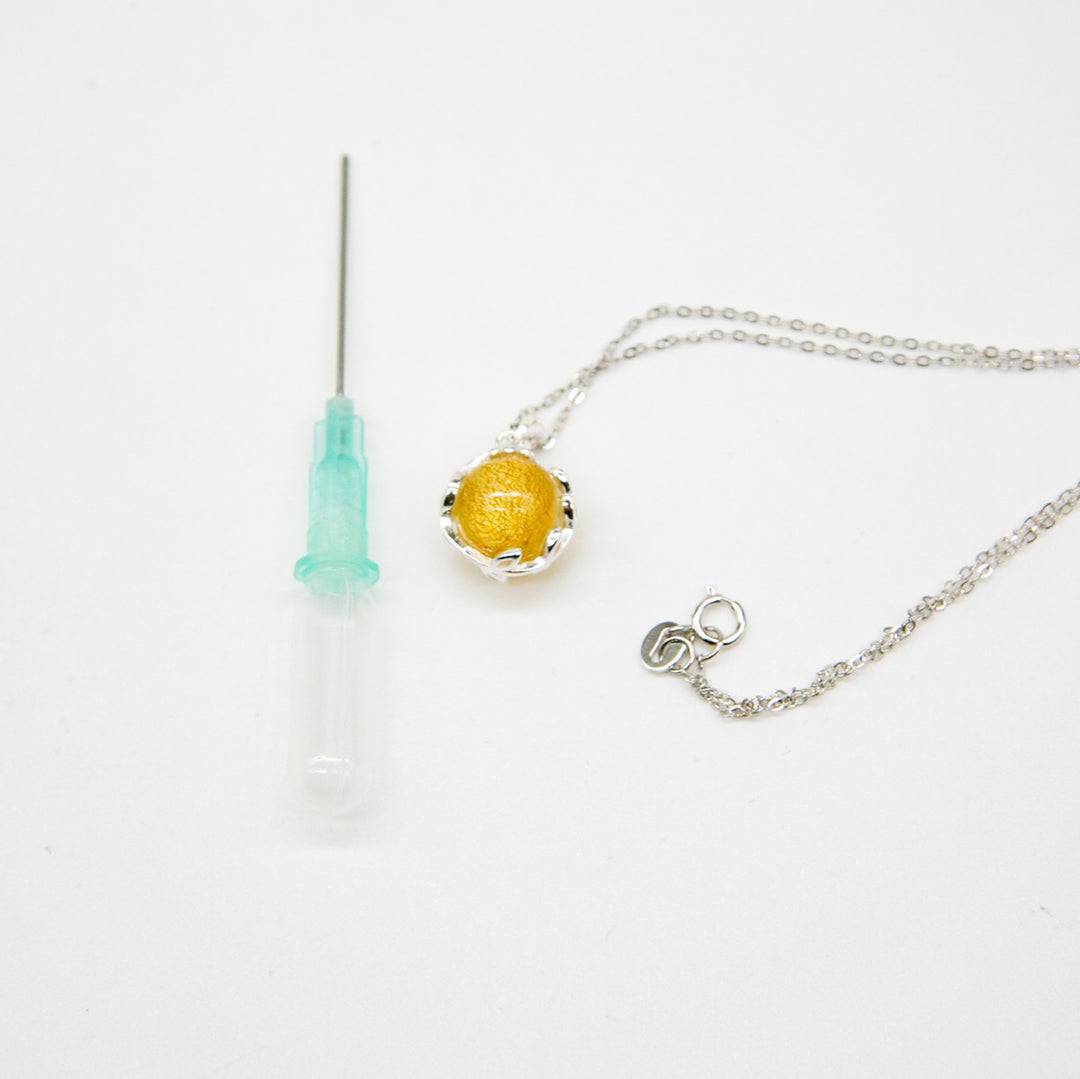 Aroma Necklace White Gold + Purify Oil Blend - One Oasis