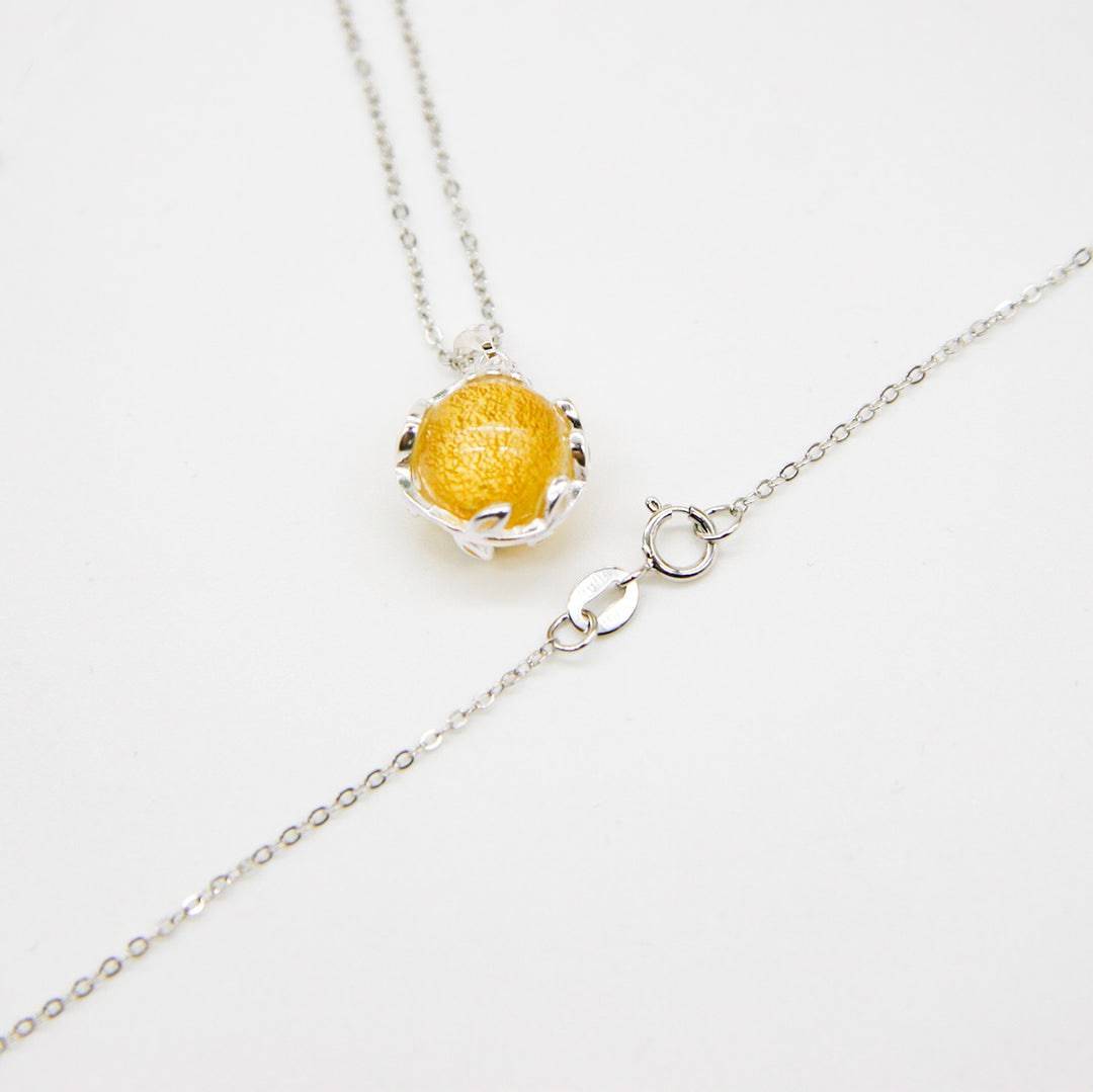 Aroma Necklace White Gold + Purify Oil Blend - One Oasis