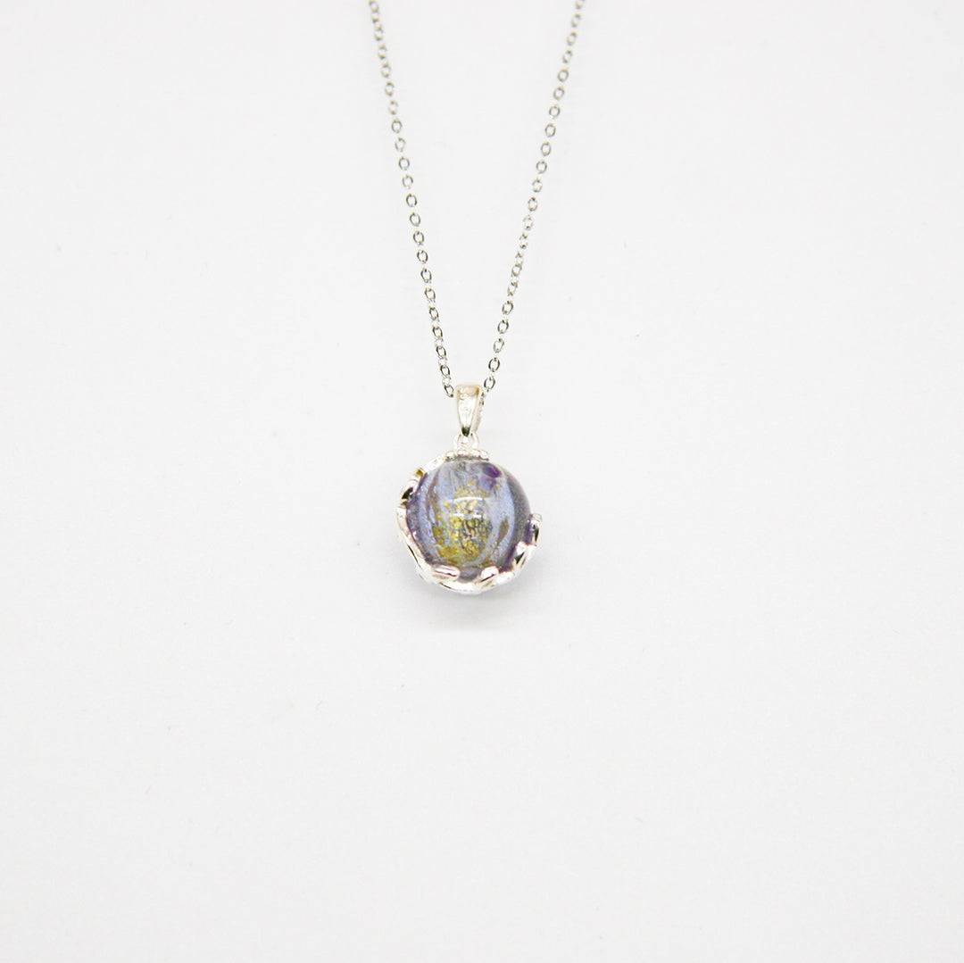 Aroma Necklace White Gold + Purify Oil Blend - One Oasis
