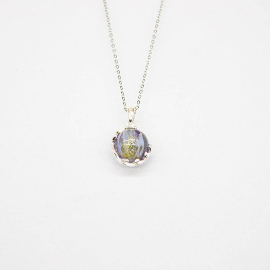 Aroma Necklace White Gold + Purify Oil Blend - One Oasis