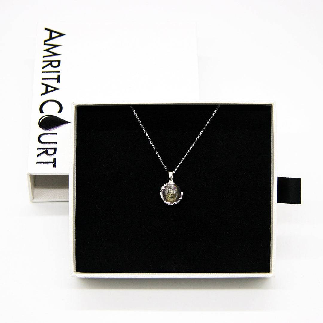 Aroma Necklace White Gold + Purify Oil Blend - One Oasis