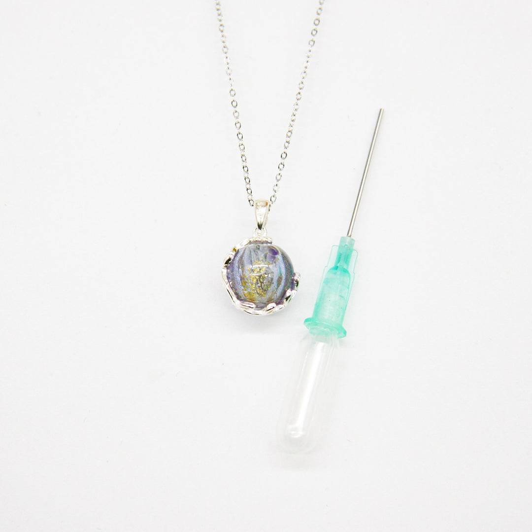 Aroma Necklace White Gold + Purify Oil Blend - One Oasis