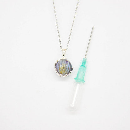 Aroma Necklace White Gold + Purify Oil Blend - One Oasis