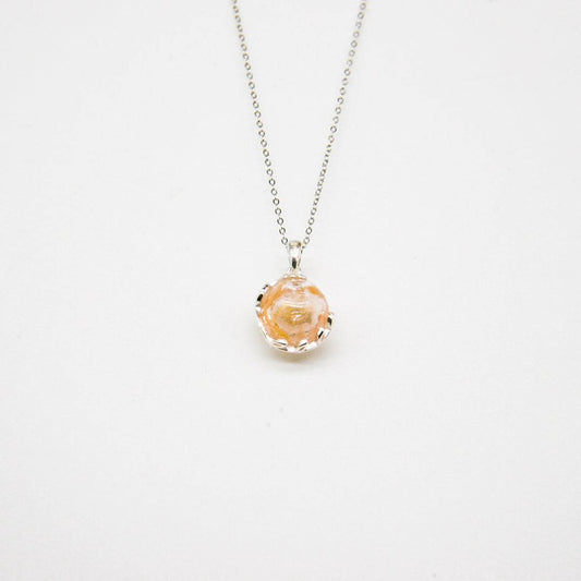 Aroma Necklace White Gold + Purify Oil Blend - One Oasis
