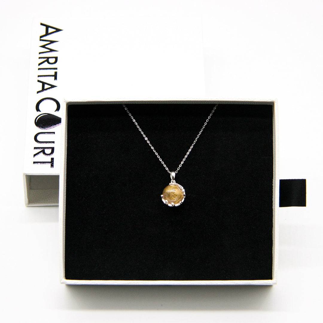 Aroma Necklace White Gold + Purify Oil Blend - One Oasis