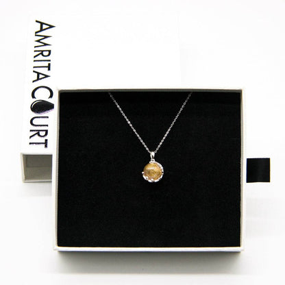Aroma Necklace White Gold + Purify Oil Blend - One Oasis