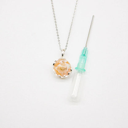 Aroma Necklace White Gold + Purify Oil Blend - One Oasis