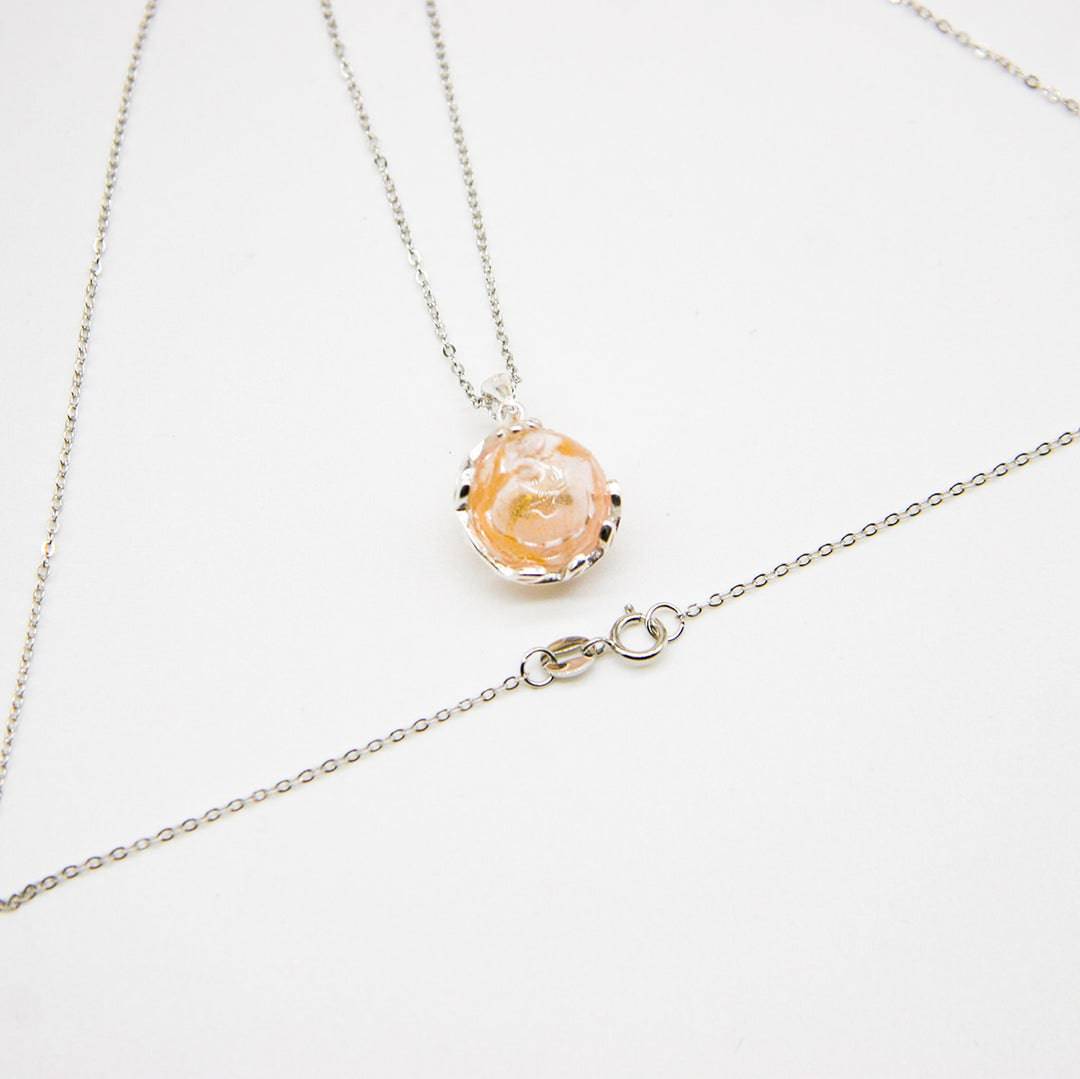 Aroma Necklace White Gold + Purify Oil Blend - One Oasis