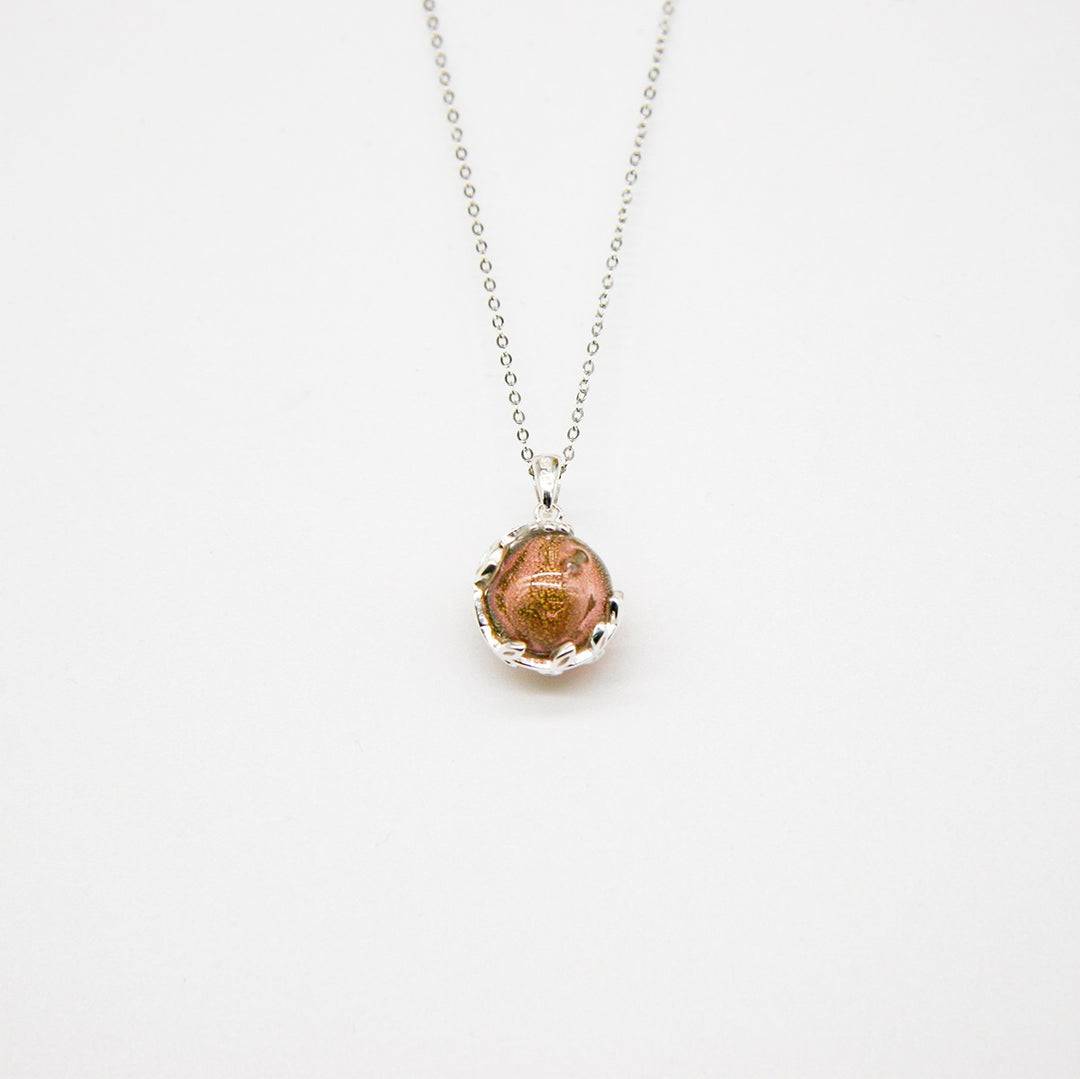 Aroma Necklace White Gold + Purify Oil Blend - One Oasis