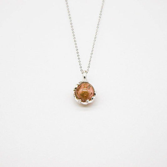 Aroma Necklace White Gold + Purify Oil Blend - One Oasis