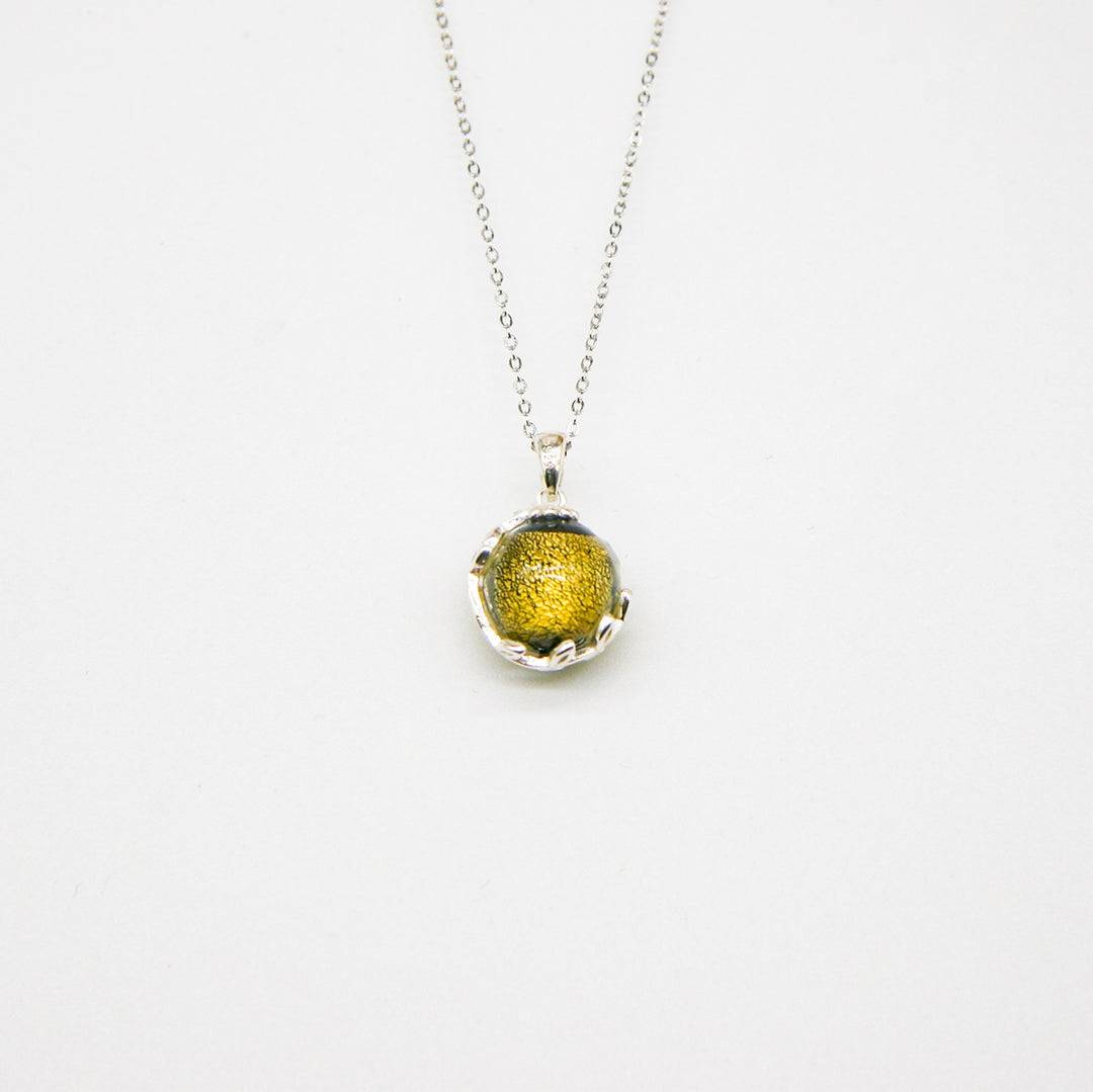 Aroma Necklace White Gold + Purify Oil Blend - One Oasis
