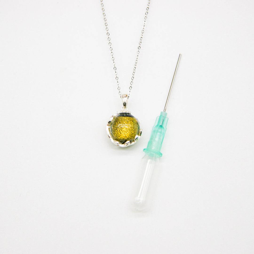 Aroma Necklace White Gold + Purify Oil Blend - One Oasis