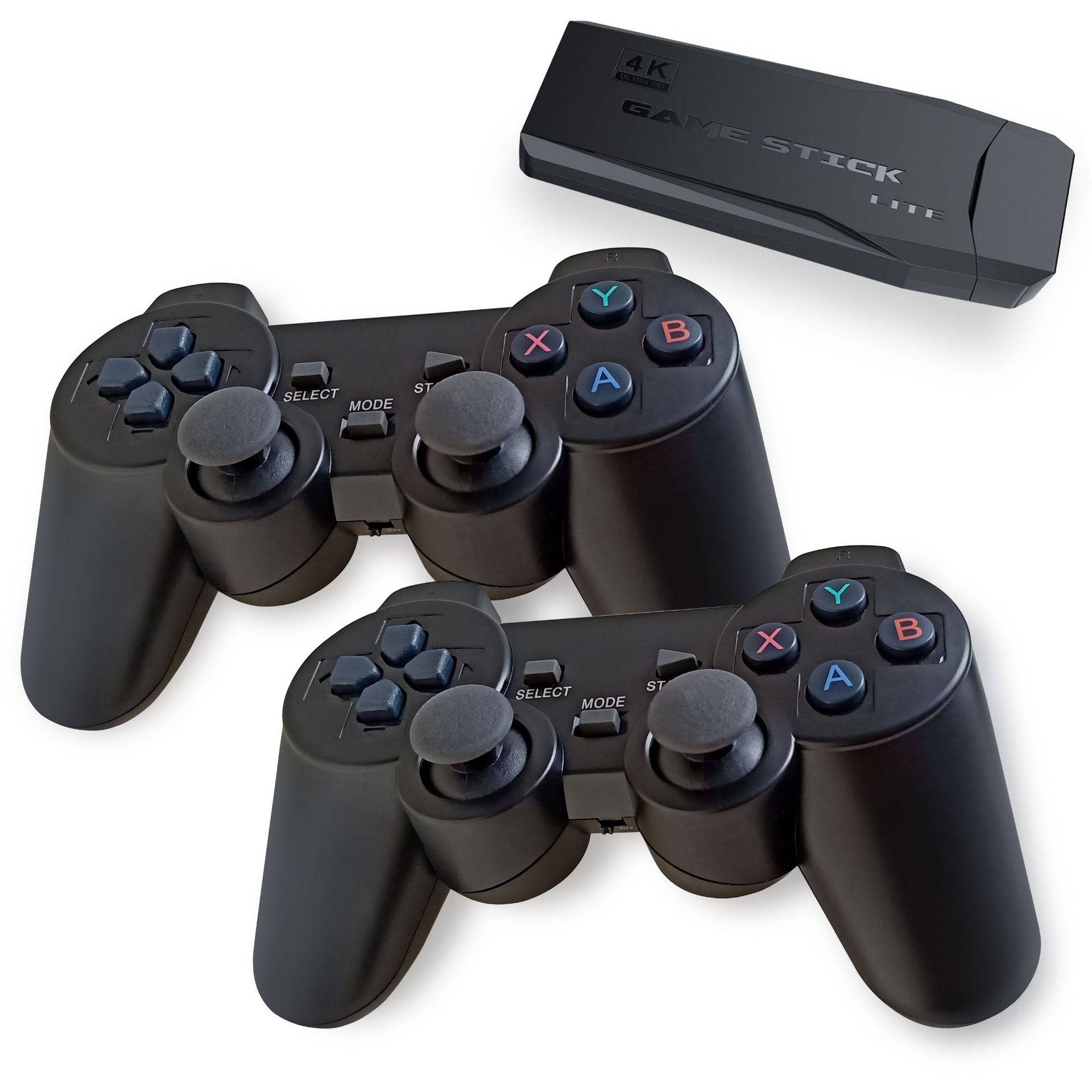 4K Wireless Retro HDMI Video Game Console with Dual Controllers - One Oasis