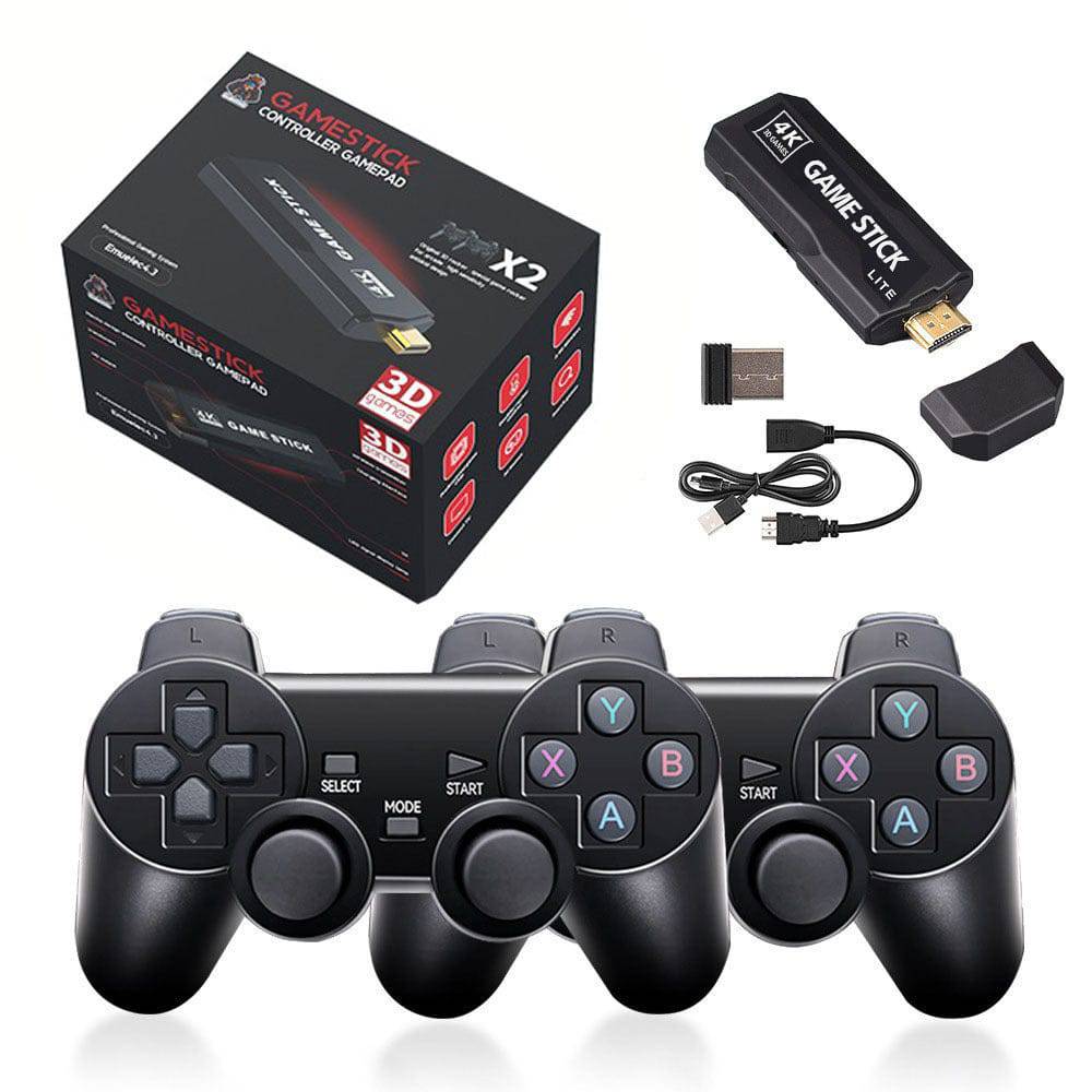 4K 3D Wireless Retro Game Console - 30,000+ Games with Dual Controllers, Supports PSP/PS1/N64 & 28+ Emulators - One Oasis