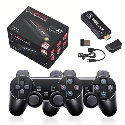 4K 3D Wireless Retro Game Console - 30,000+ Games with Dual Controllers, Supports PSP/PS1/N64 & 28+ Emulators - One Oasis