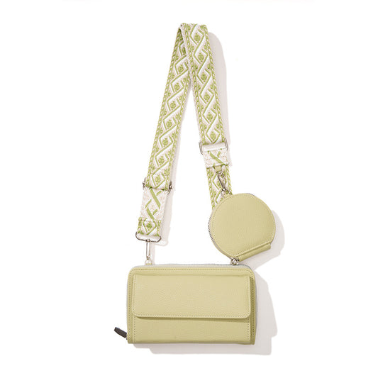 Light Green 2-piece combination new mobile phone shoulder bag niche design
