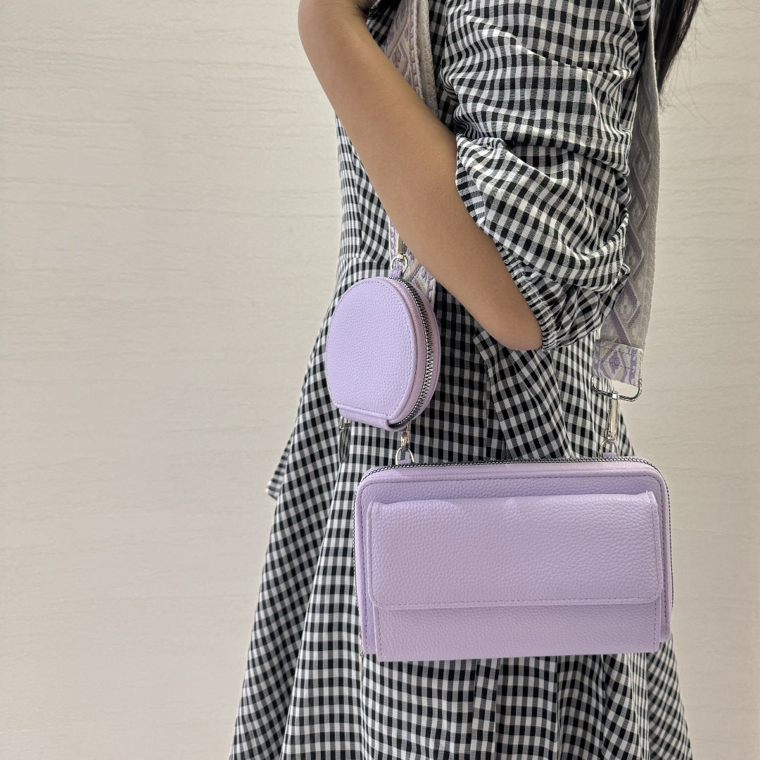 Light Green 2-piece combination new mobile phone shoulder bag niche design