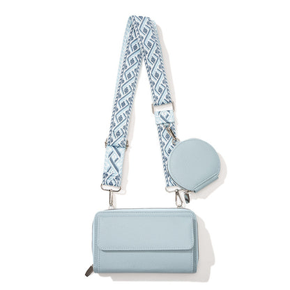 Light Blue 2-piece combination new mobile phone shoulder bag niche design