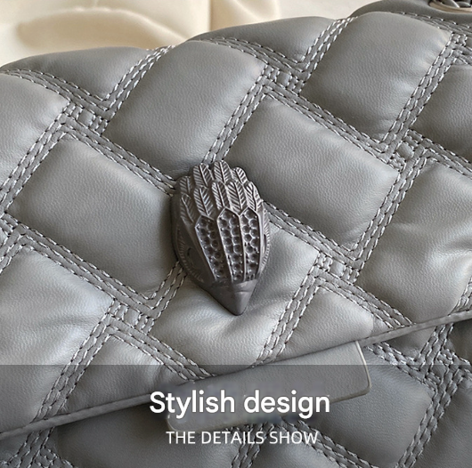 Black Chic Quilted Crossbody Bag for Women - PU Leather Diamond Pattern Chain Strap Shoulder Purse with Elegant Clasp